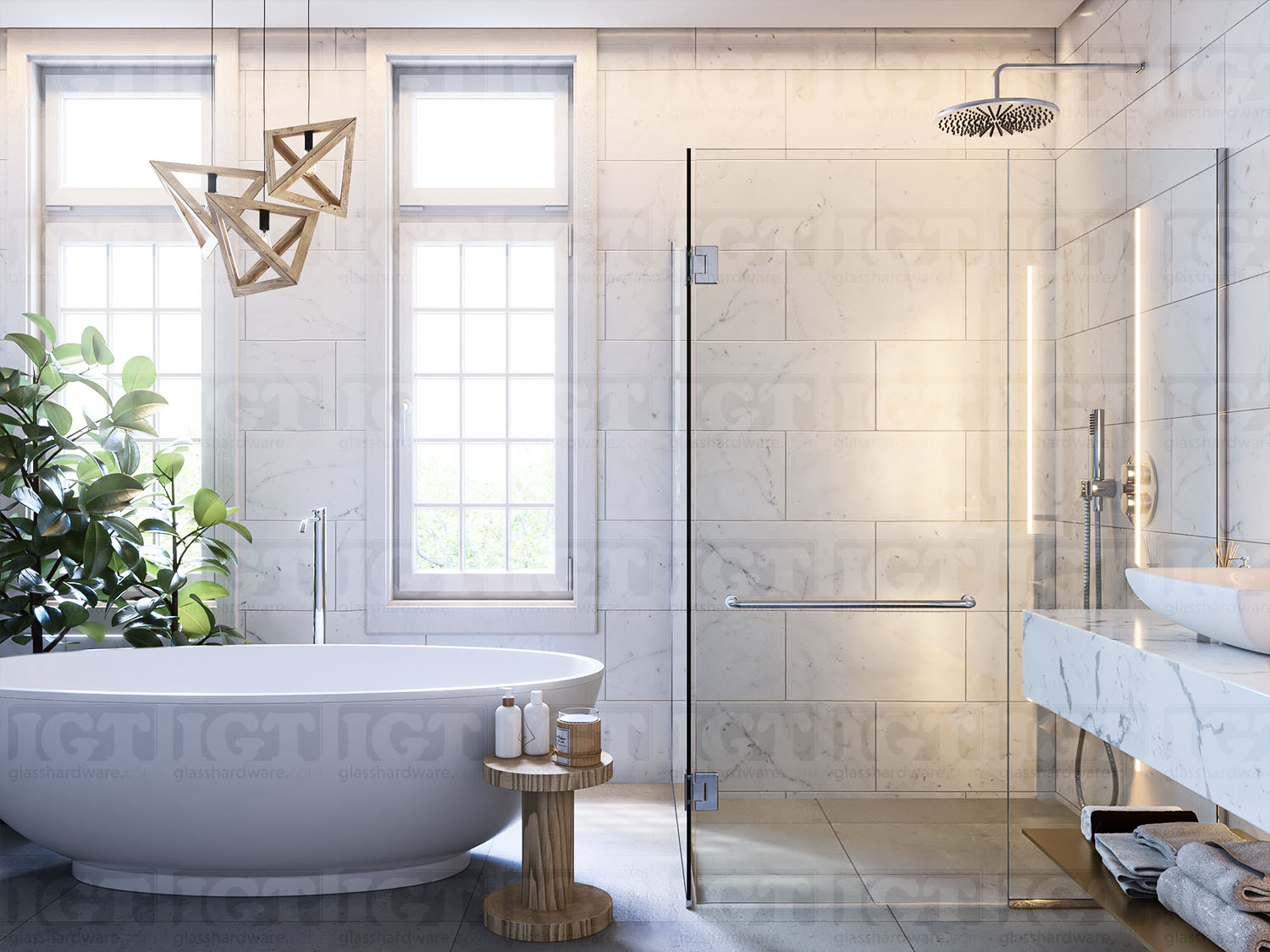 22" Traditional Single Towel Bar - Chrome Polished - Image 4