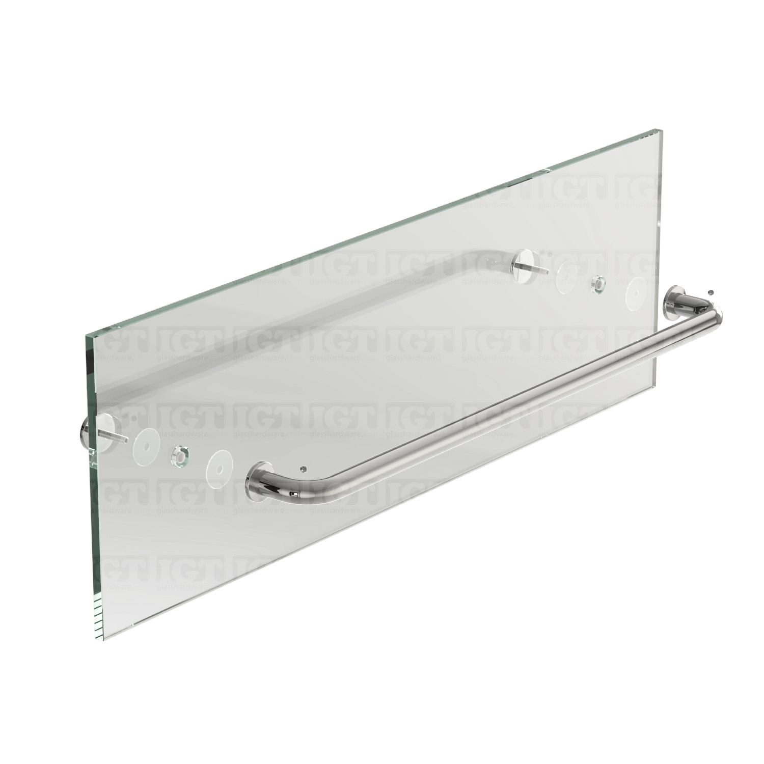 22" Traditional Single Towel Bar - Chrome Polished - Image 6