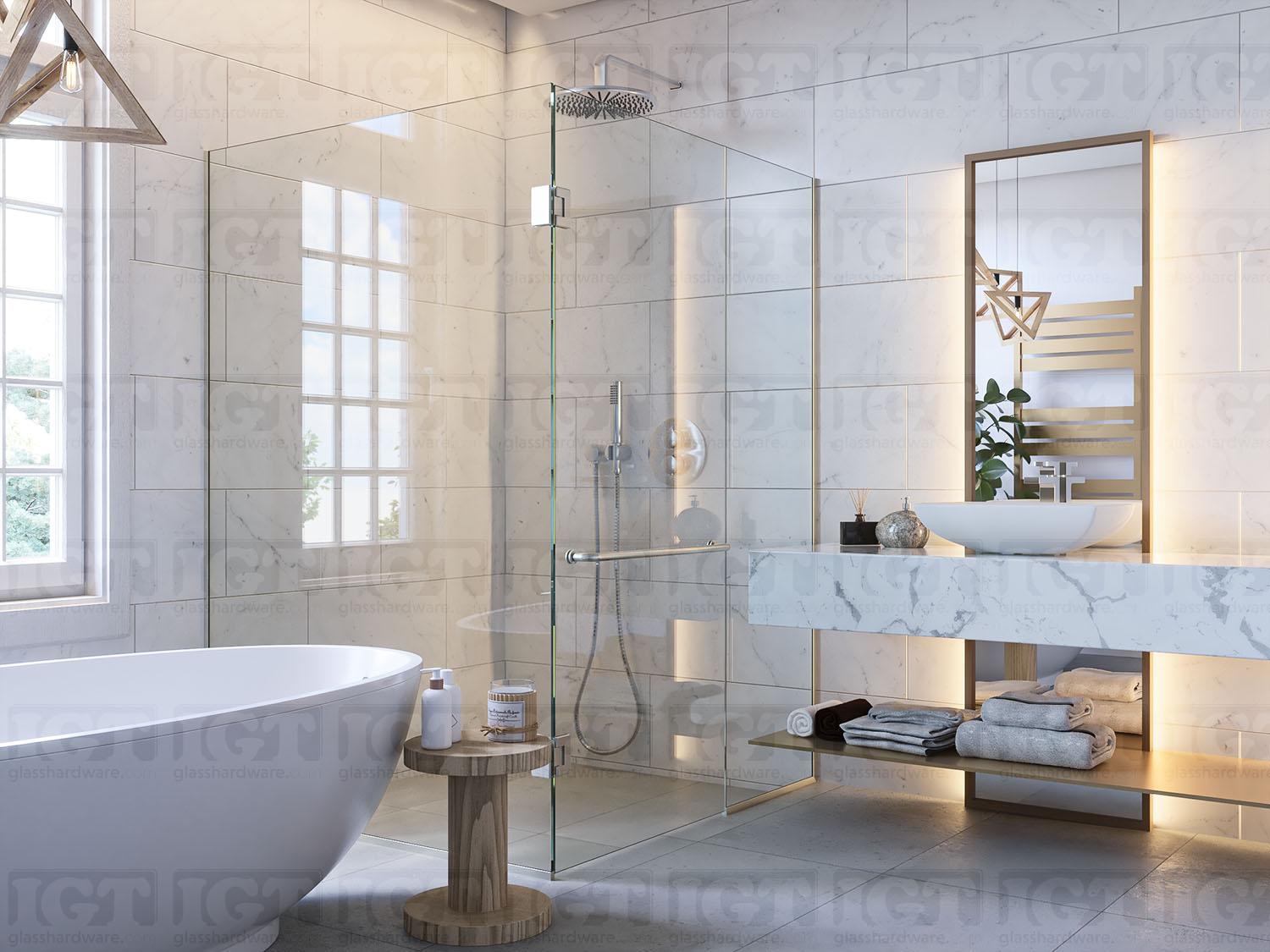 24" Traditional Single Towel Bar - Brushed Nickel - Image 2