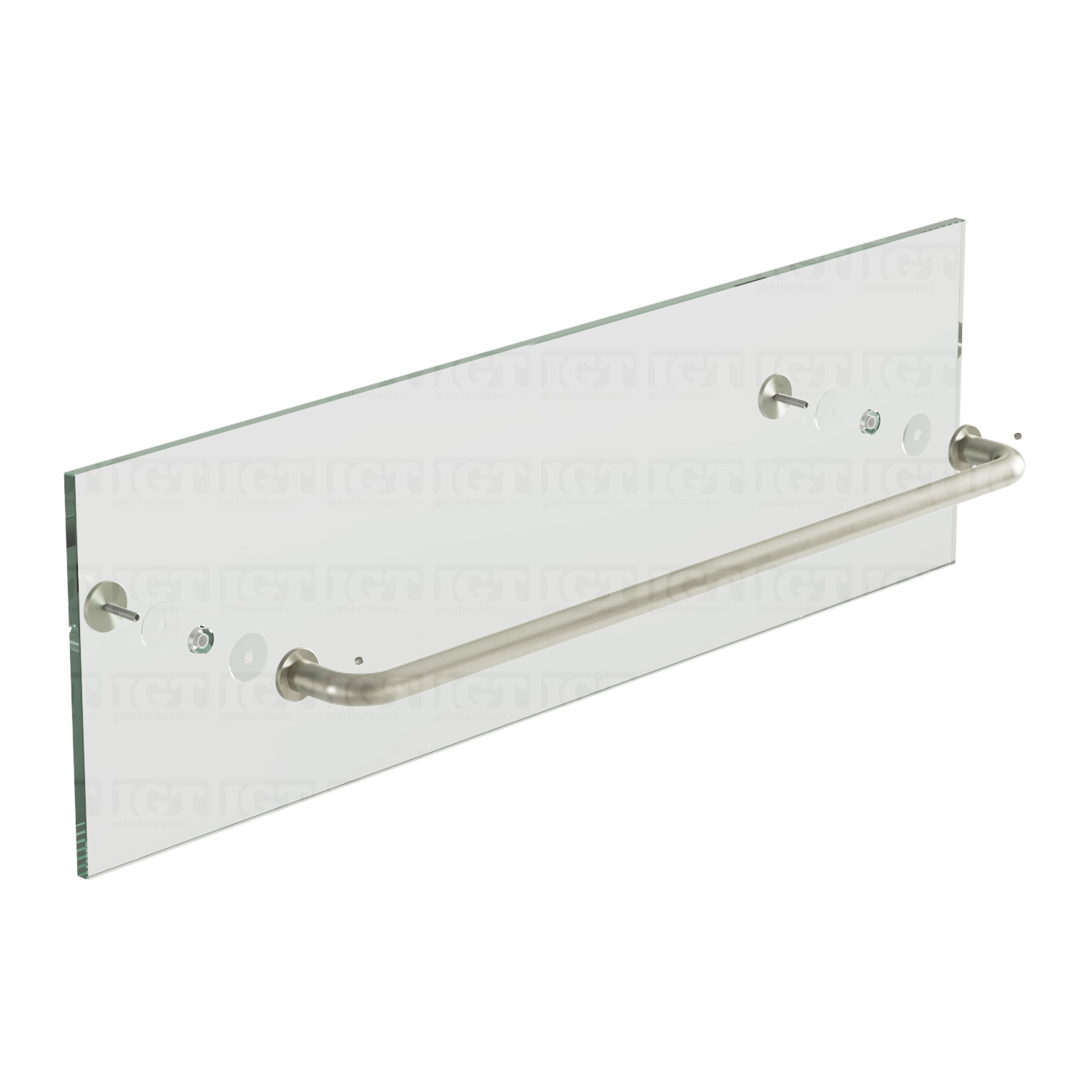 24" Traditional Single Towel Bar - Brushed Nickel - Image 6