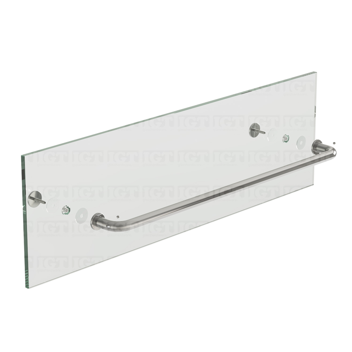 24" Traditional Single Towel Bar - Chrome Polished - Image 6