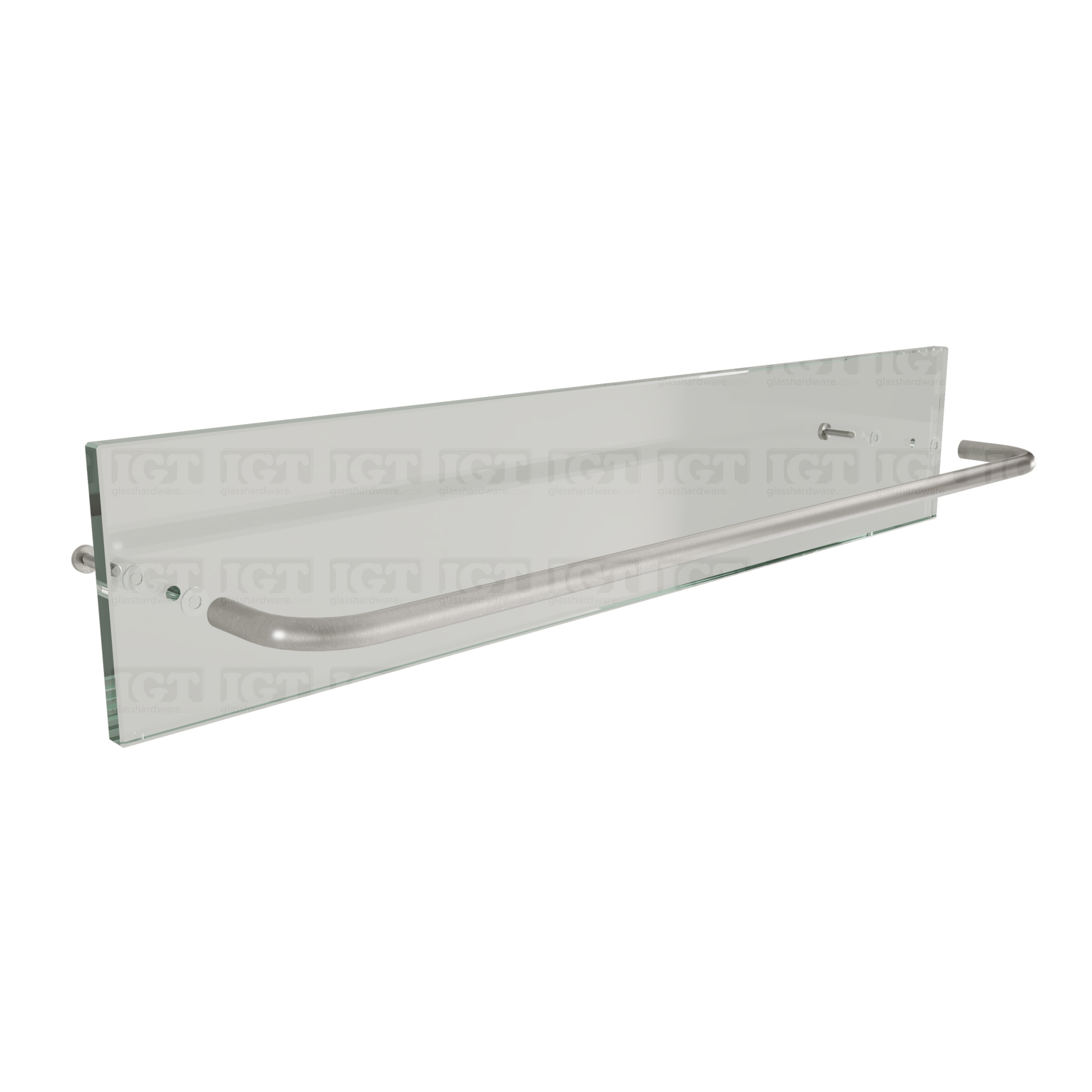 18" Round Towel Bar for Bypass System - Brushed Nickel - Image 6