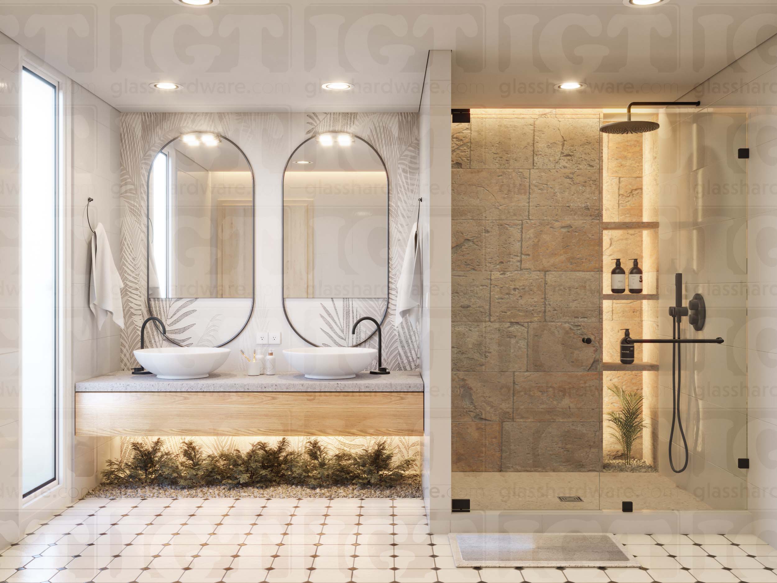 3/4″ Cap for Handle/Towel Bar - Matte Black - Image 2