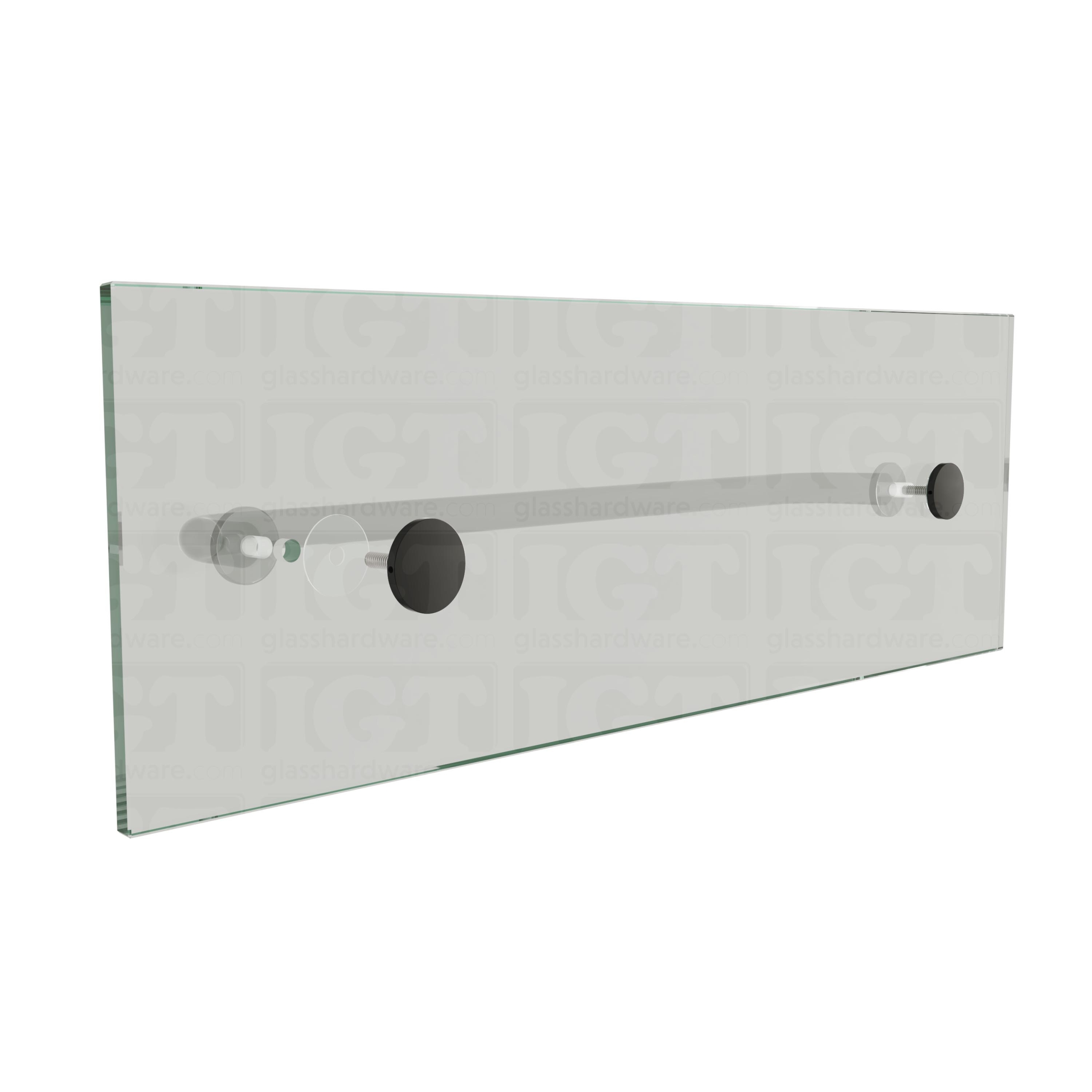 3/4″ Cap for Handle/Towel Bar - Matte Black - Image 6