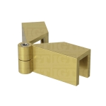 Glass-to-Glass Adjustable Sleeve Over Clamp – Gold Brushed