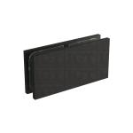 Glass-to-Glass 180 Degree Square Clamp (Full Plates) – Matte Black