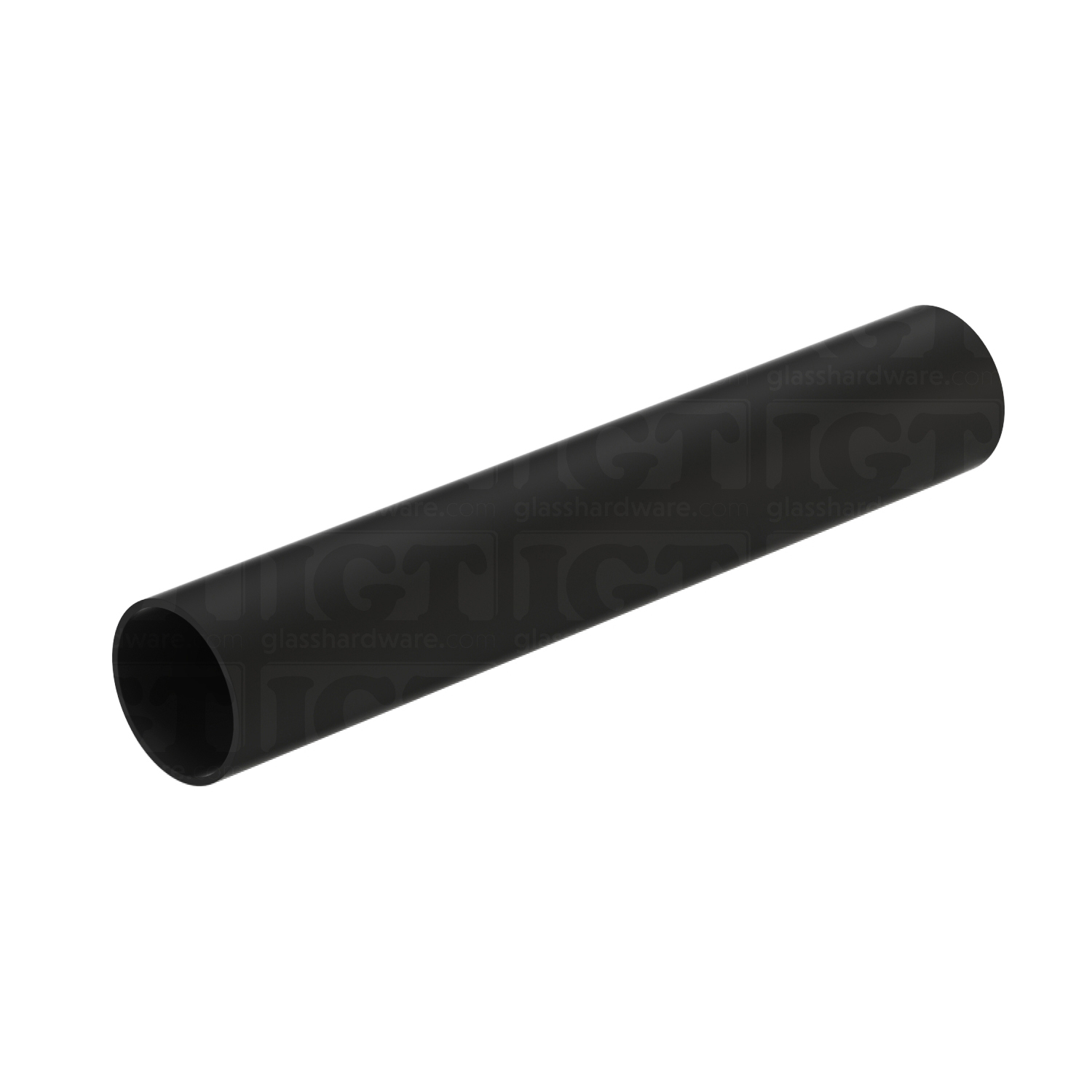 120″ Round Handrail - Matte Black