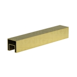 120″ Square Cap Rail – Gold Brushed