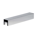 120″ Square Cap Rail – Polished Stainless