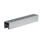 220″ Square Cap Rail – Brushed Stainless