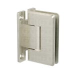 Wall-to-Glass “H” Back Bilboa Hinge – Brushed Nickel