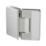 Glass-to-Glass 135 Degree Bilboa Hinge – Chrome Polished