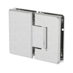 Glass-to-Glass 180 Degree Bilboa Hinge – Chrome Polished