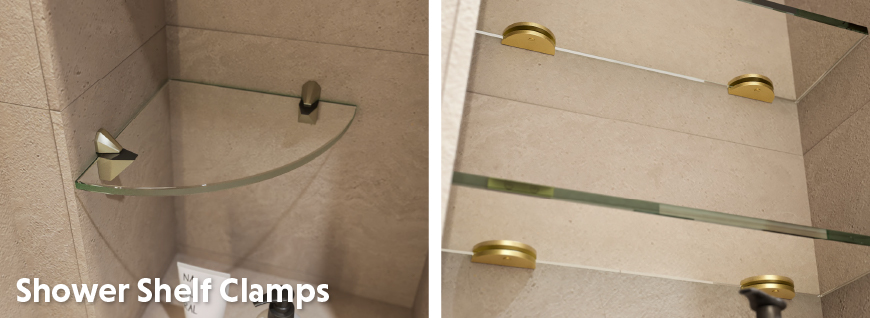 Shower Shelf Clamps