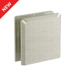 Wall-to-Glass Bilboa Clamp – Brushed Nickel