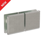 Glass-to-Glass 180 Degree Bilboa Clamp (Split Face) – Chrome Polished