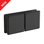 Glass-to-Glass 180 Degree Bilboa Clamp (Split Face) – Matte Black