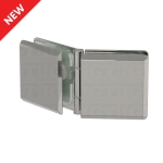 Glass-to-Glass Adjustable Bilboa Clamp – Chrome Polished