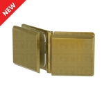 Glass-to-Glass Adjustable Bilboa Clamp – Gold Brushed