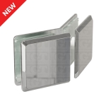 Glass-to-Glass 135 Degree Bilboa Clamp – Chrome Polished