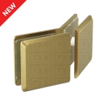 Glass-to-Glass 135 Degree Bilboa Clamp – Gold Brushed