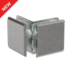 Glass-to-Glass 90 Degree Bilboa Clamp – Chrome Polished