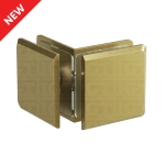 Glass-to-Glass 90 Degree Bilboa Clamp – Gold Brushed