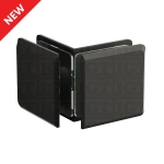 Glass-to-Glass 90 Degree Bilboa Clamp – Matte Black