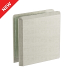 Oversized Wall-to-Glass Bilboa Clamp – Brushed Nickel