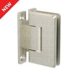 Adjustable Wall-to-Glass “H” Back Bilboa Hinge – Brushed Nickel