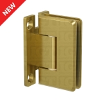 Adjustable Wall-to-Glass “H” Back Bilboa Hinge – Gold Brushed