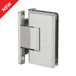 Heavy Duty Adjustable Wall-to-Glass “H” Back Bilboa Hinge – Chrome Polished