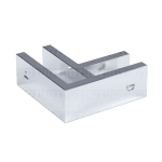90 Degree Glass Bracing Clamp – Polished Stainless