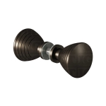 Ribbed Bow Tie Style Back-to-Back Door Knob – Oil Rubbed Bronze