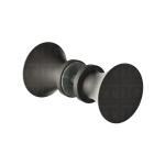 Junior Traditional Back-to-Back Door Knob – Matte Black
