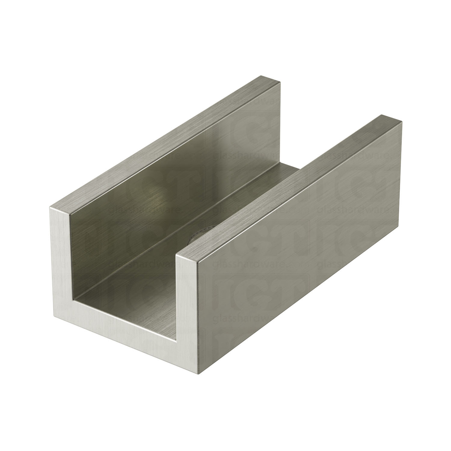 The Floor Guide for Modern Sliding System in Brushed Nickel.