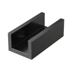 Floor Guide for Modern Sliding System – Polished Gun Metal