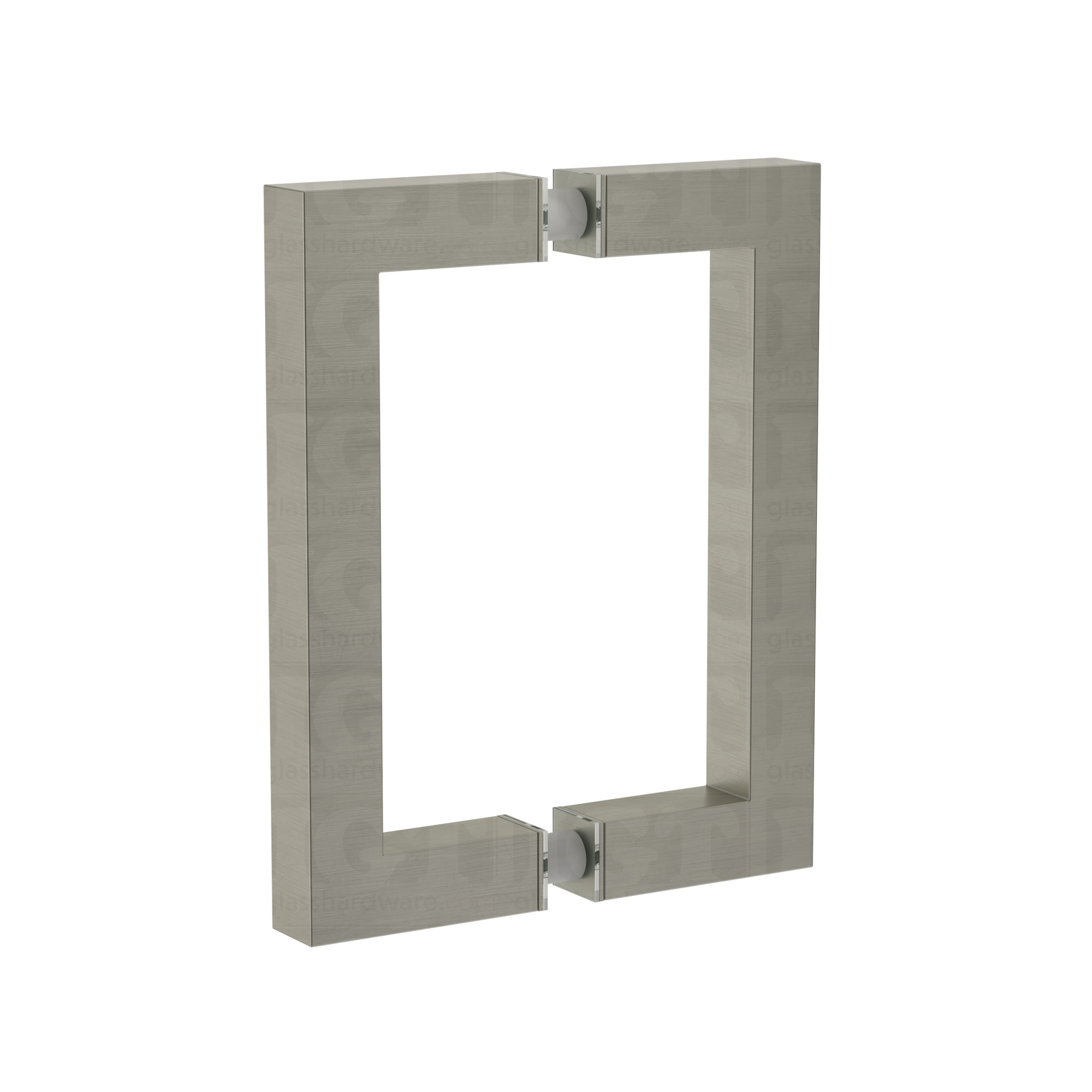 6" Square Pull Handle - Brushed Nickel