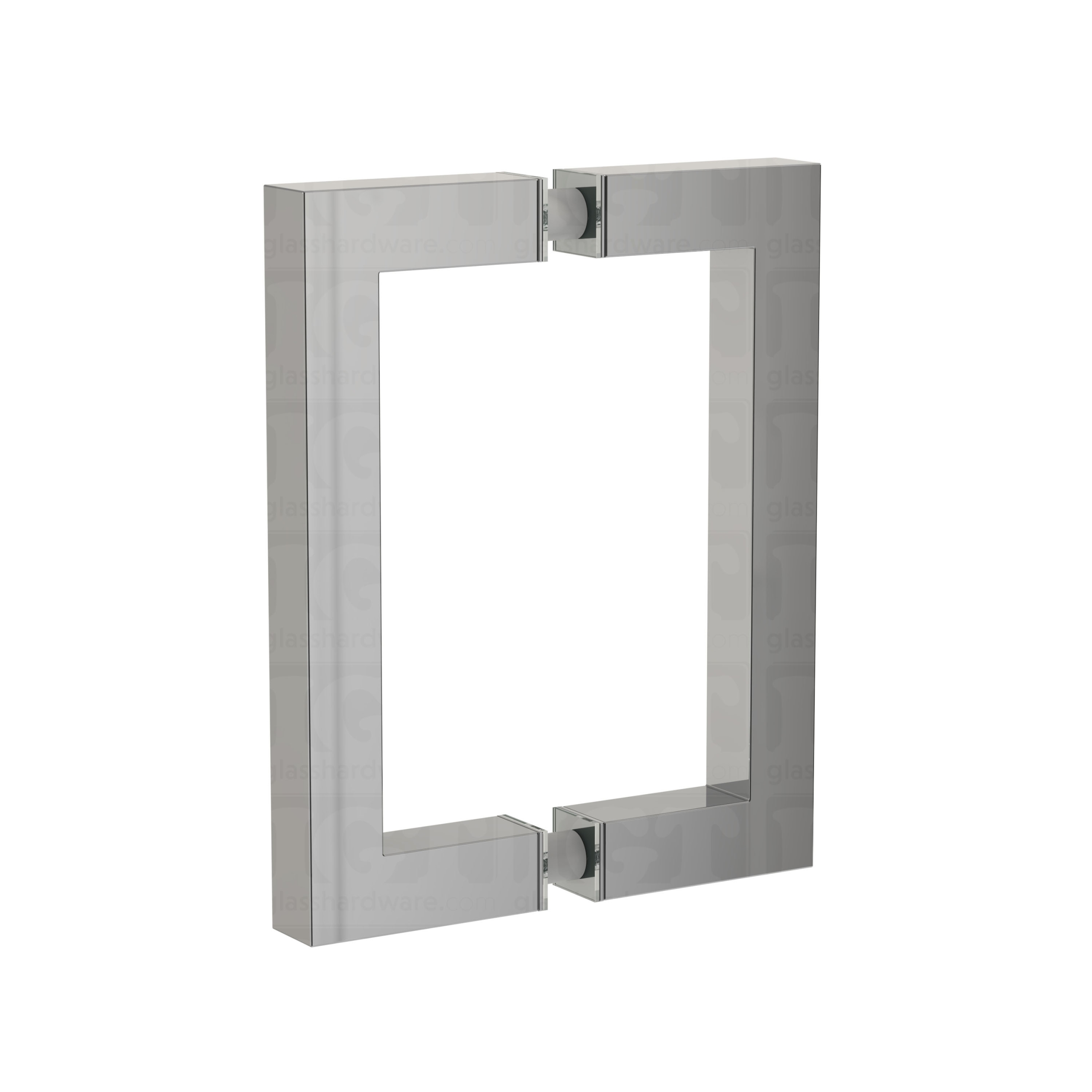 6" Square Pull Handle - Chrome Polished