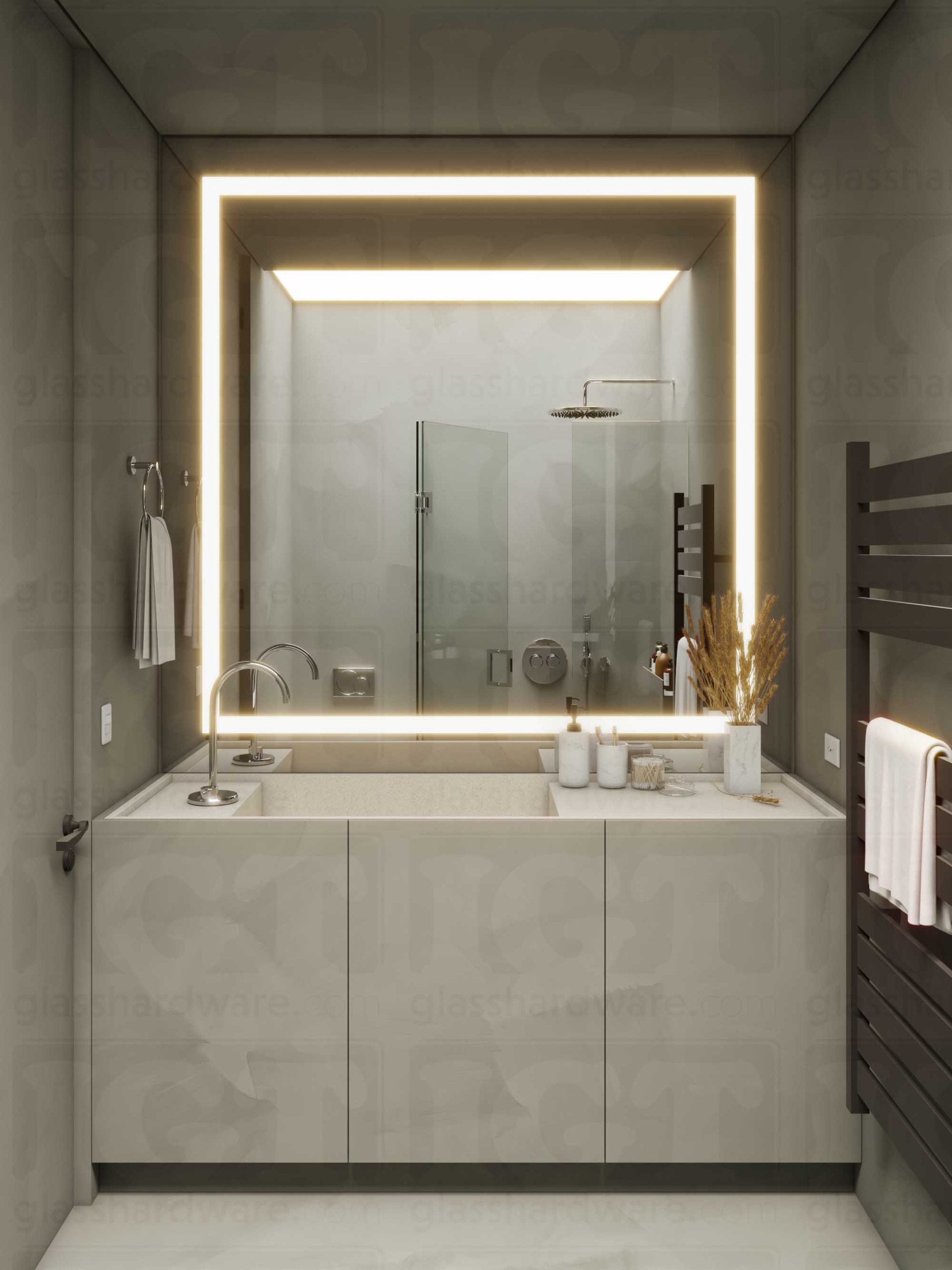 6" Square Pull Handle - Chrome Polished - Image 6