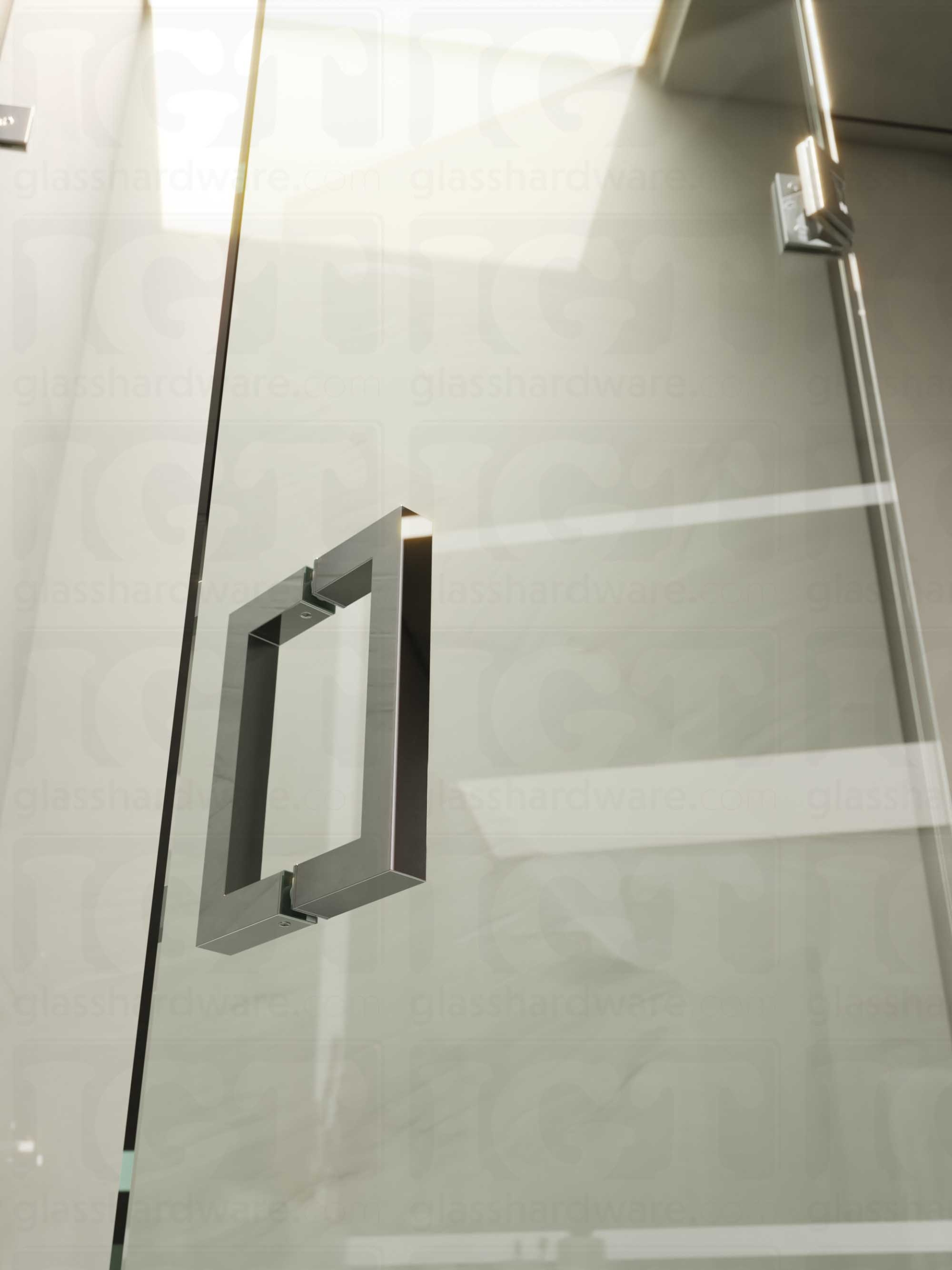 6" Square Pull Handle - Chrome Polished - Image 4
