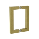 6″ Square Pull Handle – Gold Brushed