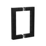 6″ Square Pull Handle – Matte Black