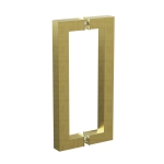 12” Square Commercial Pull Handle – Gold Brushed