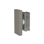 90 Degree Connectors for Twin System – Brushed Stainless