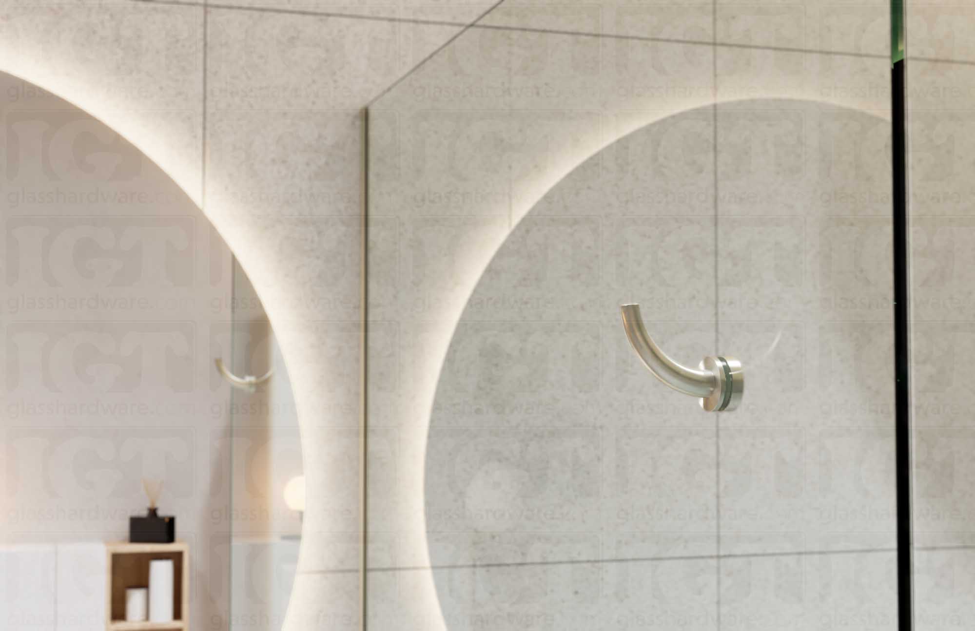 Designer Robe Hook - Brushed Nickel - Image 3