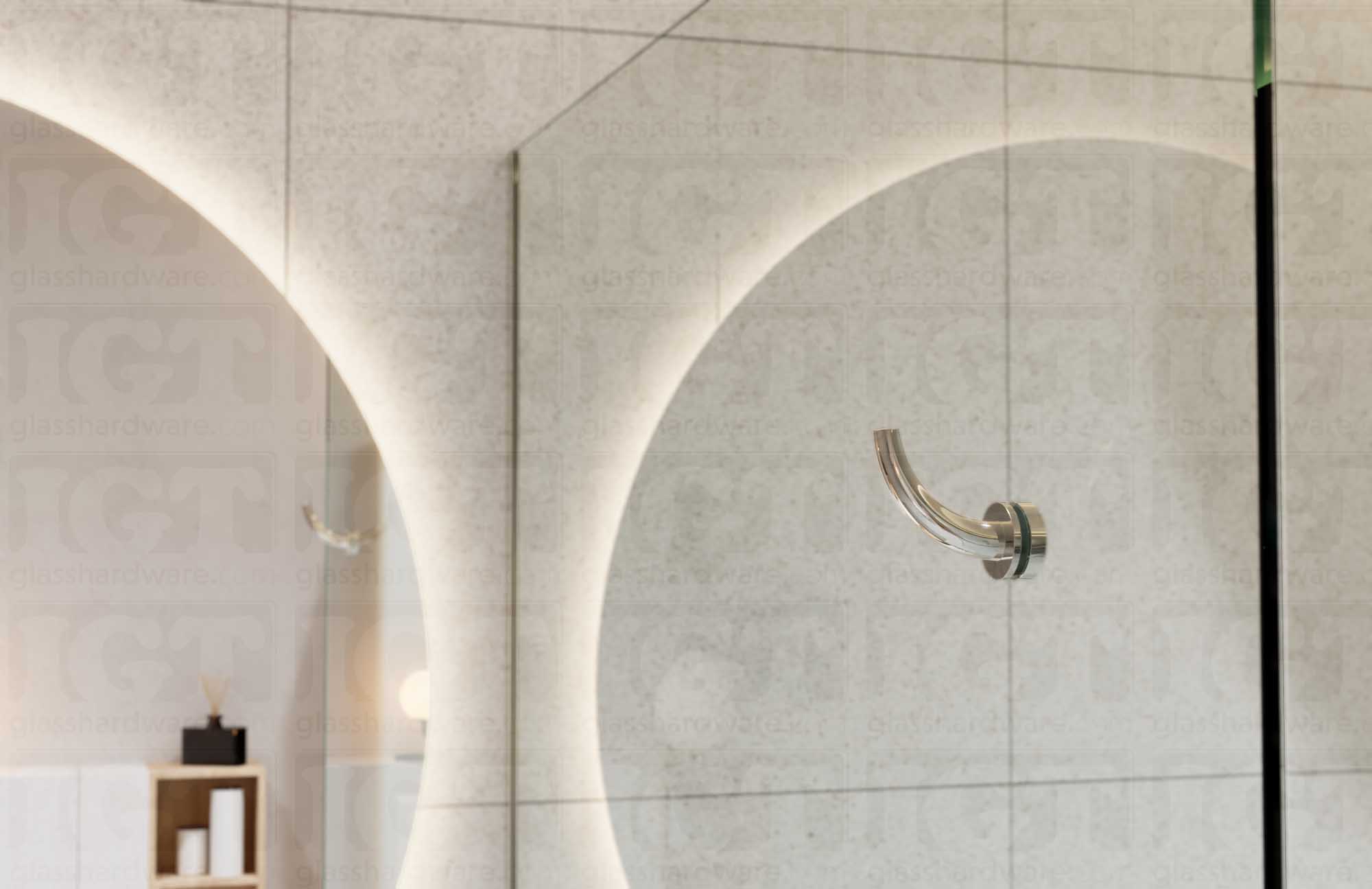 Designer Robe Hook - Chrome Polished - Image 4