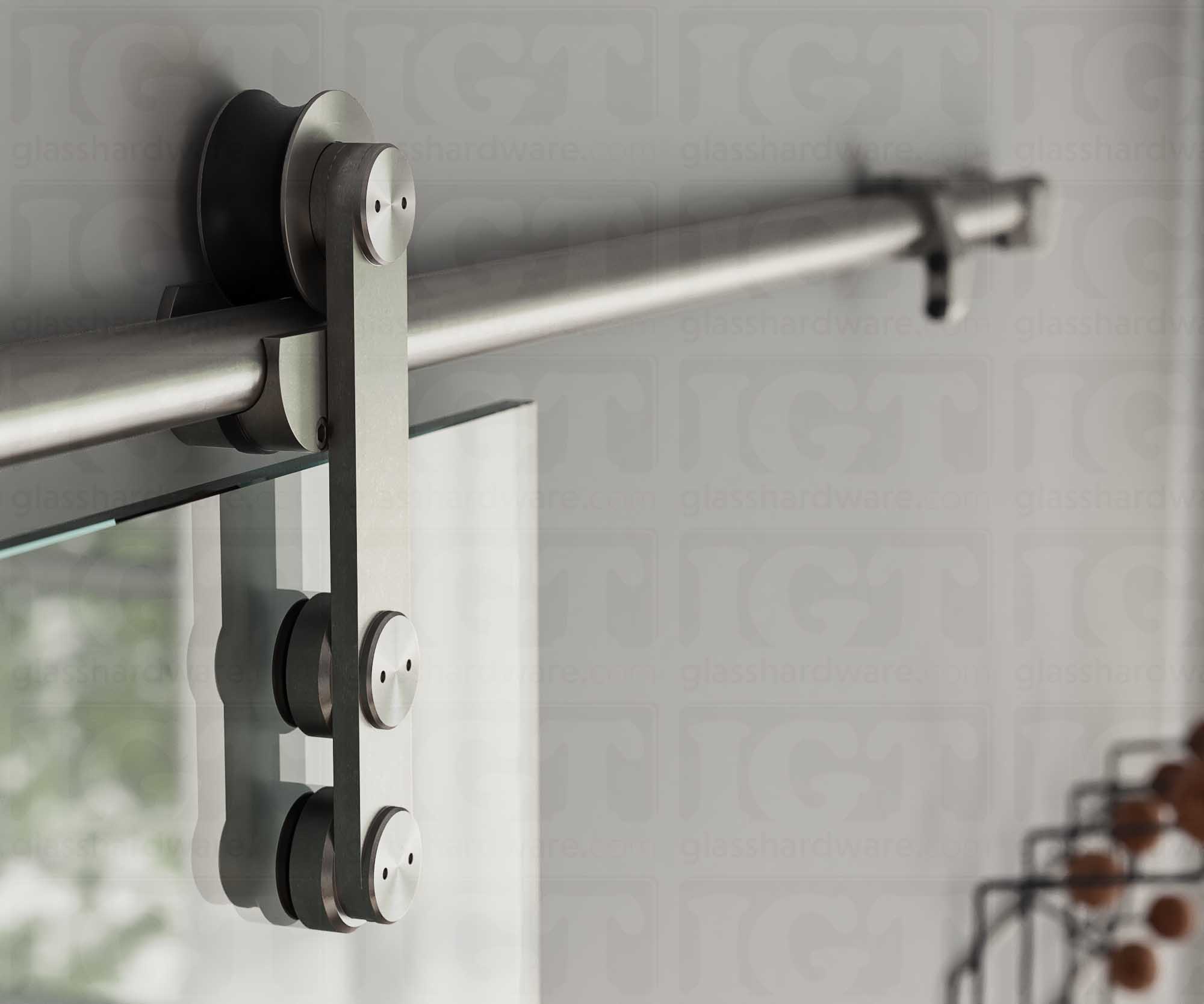 IGT Barn Door System - Brushed Stainless - Image 5