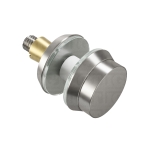 Cap Fittings for Round Commercial Ladder Handle – Brushed Stainless