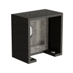 Wall Anchorage for Square Cap Rail – Matte Black